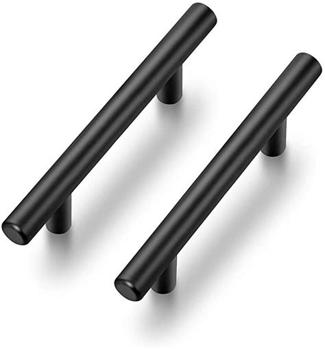 black stainless steel cabinet handles|black cabinet handles 5 inch.